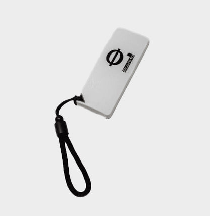 Blushield Portable with a black strap on a white background