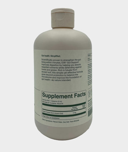 ION Supplement bottle with label on a white background